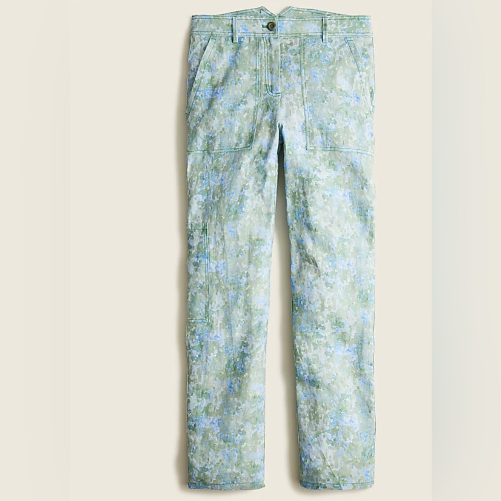 Cassi Namoda X J.Crew limited-edition painter's pant in linen canvas